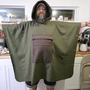 Poncho with pockets